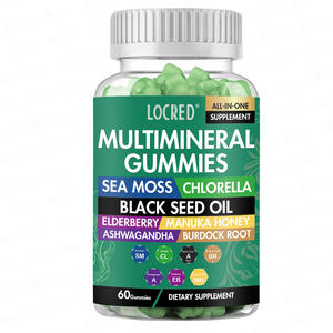 Gommes multiminérales Complément alimentaire tout-en-un avec racine <span class=keywords><strong>de</strong></span> bardane, mousse <span class=keywords><strong>de</strong></span> mer, chlorella, ashwagandha, <span class=keywords><strong>miel</strong></span> <span class=keywords><strong>de</strong></span> <span class=keywords><strong>Manuka</strong></span> pour soutenir l'immunité - Product Image 1