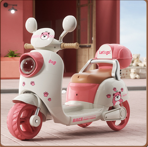 Moto Elettrica per Bambine, Triciclo Giocattolo a Batteria 12V, Auto Cavalcabile per <span class=keywords><strong>Bambini</strong></span> - Product Image 2