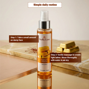 Limpiador facial ayurvédico Gold Ojas más vendido para una limpieza suave, hidratación y cuidado que ilumina la piel. Proveedor indio. - Product Image 5