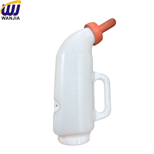 WANJIA Botella de Leche Horizontal de 2L, Pezón de Alimentación de Goma de Gran Capacidad para Vaca, Ganado, Becerro, Oveja, Uso en Granja, Instrumento Veterinario - Product Image 2