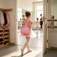Sac à dos de danse pour danseurs, idéal pour l'entraînement, les cours, les spectacles, les récitals, la pratique, avec logo personnalisé imprimé