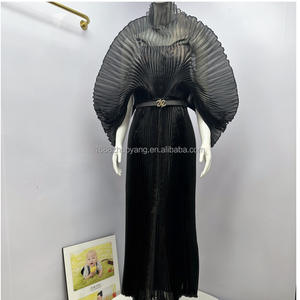 Miyake nuovo Design plissettato abiti <span class=keywords><strong>da</strong></span> <span class=keywords><strong>sera</strong></span> <span class=keywords><strong>da</strong></span> donna Casual taglie forti ragazze Sexy abiti trasparenti in Organza - Product Image 2