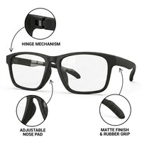 Montures de lunettes optiques de sport en gros, unisexe, rectangulaires, légères, anti-lumière bleue, pour lecture et verres correcteurs, OEM
