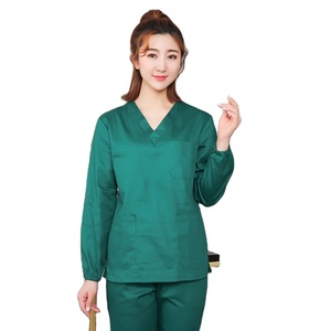Venta al por mayor personalización verano elástico ropa de lavado a mano Hospital enfermería conjuntos uniformes médica - Product Image 1