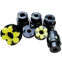 Accouplements d'arbre de moteur électrique en acier en forme de prune à couple élevé personnalisables OEM disque de mâchoire hydraulique de moteur à cannelure élastique Flexible