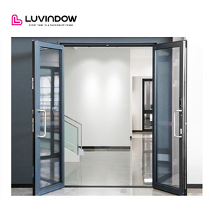 Più recente stile nero esterno doppio ingresso porta principale porta d'ingresso porta d'ingresso - Product Image 4