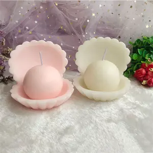 pearl shell shapes pure soy scented candles handmade soybean wax home decoration aroma