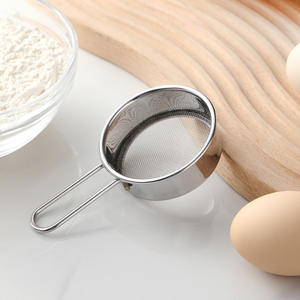 ตะแกรงร่อนแป้งสแตนเลสขนาดเล็ก 40 เมช แบบมือถือ สำหรับร่อนน้ำตาล ผงโกโก้ อุปกรณ์ครัว - Product Image 5