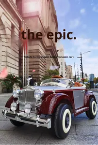 Coche Eléctrico de Juguete de Cuatro Ruedas con Control Remoto Samat's Vintage Car para Niños y Niñas, Camioneta con Tracción en las Cuatro Ruedas Hecha en China Continental - Product Image 4
