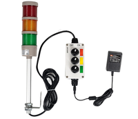 Lampe LED empilable ONN M4F pour équipements CNC et de réfrigération – Alerte de machine à distance.
