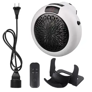 China manufacturer room space air heating fan blower plug-in PTC mini electric fan heater