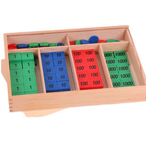 Montessori Educational Wooden Stamp Game Toy for Kids 5-7 Years Eco-Friendly <strong>Math</strong> Manipulatives with Under 50 Pieces - Product Image 4