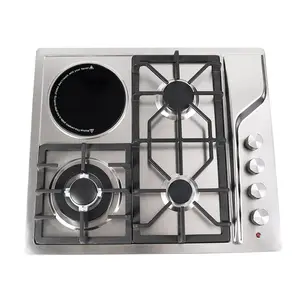 Household Four-Burner Built-In Natural Gas Cookers Kitchen Gas Hob With Electronic