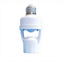 Support de lampe intelligent transfrontalier à détection infrarouge corporelle, réglable, avec culot E27 et contrôle par la lumière, bornes 2/3 broches