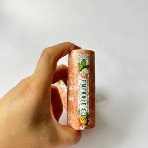 Tubo de papel kraft blanco, personalizado e impreso, ecológico, para la creación de bálsamos cosméticos sólidos y protectores solares DIY. - Product Image 6