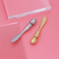 Logo personnalisé Rotation En Métal Spatule Cosmétique Mini Masque De Beauté Scoop Bricolage Maquillage Cuillère