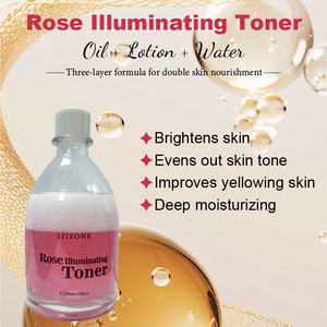 OEM ODM Personalizar la piel opaca Brillo Rosa Tónico Hidratante Profundo Calmante Reparación Suero facial - Product Image 5