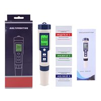 Stylo de test multifonctionnel PH/TDS/Sel/SG/ORP/EC/Hydrogène/Résistivité/Température/Nutriments pour laboratoire