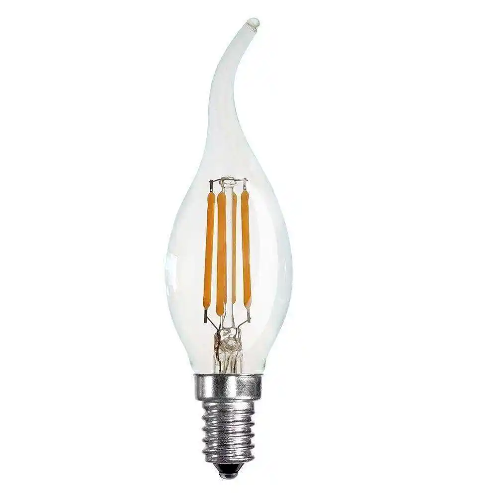 LED Candle Filament Glühbirne C35T 2W E14 E12 Dekoration Home Light Kerzen lampen