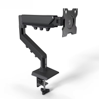 Soporte de Monitor Portátil de Alta Calidad para Escritorio, Brazo Ajustable y Resistente para un Solo Monitor, con Abrazadera para Escritorio