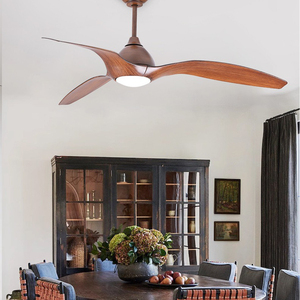 โคมไฟพัดลมควบคุมระยะไกล DC ขนาดใหญ่แบบนอร์ดิก, โคมไฟแชนเดอเลียร์สำหรับบ้านสำนักงานขนาด42นิ้วการแปลงความถี่อัจฉริยะสามใบ - Product Image 6