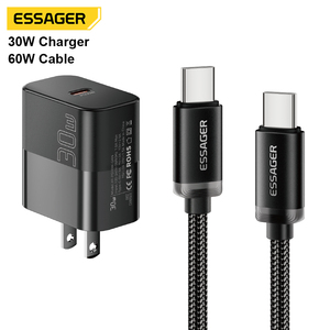 <span class=keywords><strong>Cargador</strong></span> ESSAGER de 20W USB Tipo C de Carga Rápida Adaptador de Teléfono Cargadores y Cables <span class=keywords><strong>para</strong></span> <span class=keywords><strong>iPhone</strong></span> con <span class=keywords><strong>Caja</strong></span> - Product Image 6