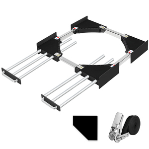 Kit de apilamiento para lavadora y secadora, color negro, con estante extraíble, universal, ajustable de 24 a 29 pulgadas, para lavadora y secadora - Product Image 1