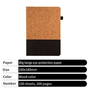 2026 Hot Promotional Corporate Gift Journal Notebook Cork Splicing Hard Cover Eco Friendly Notebook - Product Image 2
