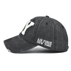 <span class=keywords><strong>Gorra</strong></span> de béisbol desgastada de algodón lavado vintage versátil con bordado retro al por mayor <span class=keywords><strong>gorra</strong></span> de béisbol deportiva rasgada - Product Image 3