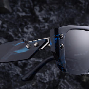 Nouvelles lunettes de soleil polarisées carrées pour hommes, monture noire, verres TAC, protection UV400, design tendance pour l'extérieur, ZS-98396P - Product Image 2