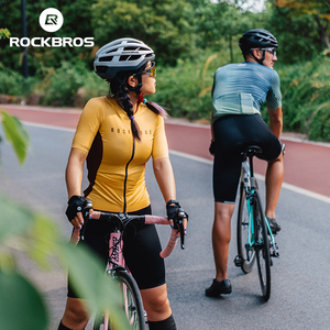 ROCKBROS Sepeda Pakaian Wanita Sepeda Bersepeda Pencetakan Kaus Pria Wanita Lengan Pendek Grosir Bersepeda Wear - Product Image 5
