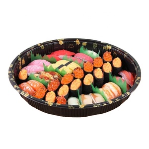 กล่องซูชิทรงกลมสำหรับใส่อาหารแบบนำกลับบ้าน/บรรจุภัณฑ์<span class=keywords><strong>ซูชิ</strong></span> ราคาโรงงาน ขายดี - Product Image 1