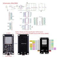 ELETECHSUP DNLCB30 ESP32 3.3V ke 5V 1Mhz DIO LvTTL Level konverter Din papan ekspansi rel untuk Wifi IOT