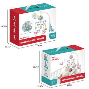 Muzikale draaiende babywieg mobiel speelgoed wiegbel met lichtprojectie-effect en wiegbevestiging voor babykamers - Product Image 4