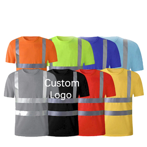 Tùy Chỉnh Đồng Phục Làm Việc Áo Sơ Mi Logo Xây Dựng Polyester Nhanh Chóng Làm Khô Phản Quang An Toàn Lao động Có Thể In Đồng Phục Làm Việc Người Đàn Ông - Product Image 1