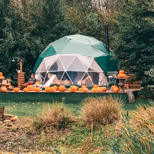Dôme Géodésique d'Hiver Glamping 12M Tente avec Salon et Poêle Igloos <span class=keywords><strong>Domo</strong></span> Home - Product Image 4