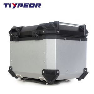 TIYPEOR Boîte à casque de moto en aluminium CNC 45L Coffre supérieur Boîte de rangement pour bagages pour <span class=keywords><strong>BMW</strong></span> R1200gs Adventure <span class=keywords><strong>1200</strong></span> <span class=keywords><strong>Gs</strong></span> R1250GS ADV - Product Image 3