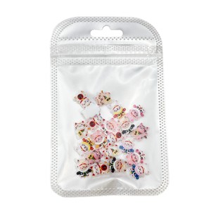 Accessori per Nail Art Stile Capodanno Maneki Neko Cartone Animato Decorazioni per Unghie in Resina Fai-da-Te Stile Cinese con Leone Danzante e Campanello - Product Image 6