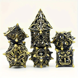 Cross-border Metal Hollow Big Mouth Dice Set Adult Toy Cthulhu Tabletop RPG Multi-sided Number DND Trpg <strong>Game</strong> Promotional <strong>Gift</strong> - Product Image 4