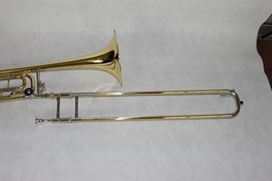 Trombón bajo de afinación oriental con deslizador, tono Bb/F, campana de latón y deslizador de cuproníquel - Product Image 4