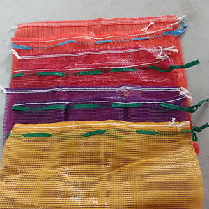 Sac en filet de polypropylène pour oignons et pommes de terre avec cordon de serrage, sac d'emballage pour oignons / sac en filet pour oignons / sac pour pommes de terre - Product Image 5