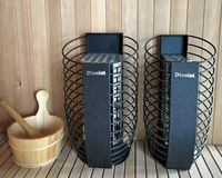 Pemanas Sauna Uap Kering Stainless Steel Diooist Loop 6-11kW WiFi Kontrol Eksternal Modern Pemanas Ruangan Sauna Elektrik 6 Pemanas