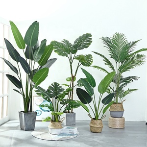 Grand palmier artificiel moderne de style nordique, plante verte artificielle, <span class=keywords><strong>bananier</strong></span>, arecier en pot <span class=keywords><strong>pour</strong></span> la décoration de la maison et du salon - Product Image 1