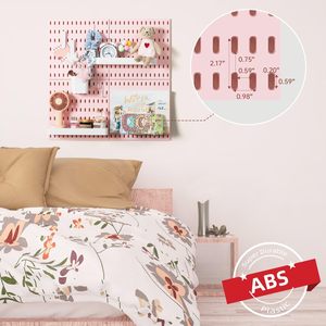 Plastic Pegboard Wall Unit Rectangle Punch Free Wall Mounted Office Organizer Storage For Figurines And Blind Boxes - Product Image 4