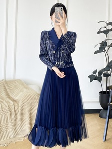 Vestido Plisado Miyake, Nueva Colección Verano 2026, Vestido Midi Holgado Informal para Mujer, Tallas Grandes, Venta al Por Mayor - Product Image 5