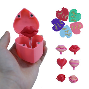 3D Printed Surprise <b>Box</b> Heart Shape Plastic Magnetic Valentine'S Day <b>Gift</b> Toy With Spring Mechanism For Couples - Product Image 5