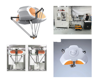 Kantong tas sachet lengan Delta Robot laba-laba Packer karton industri Delta Robot lengan tinju Cartoning kasus Packer mesin