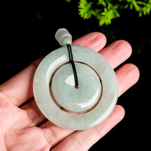 Colgante de Jadeíta Natural con Hebilla de Seguridad, para Hombre y Mujer, Jade al por Mayor, Regalo con Certificado de Tasación PAK02 - Product Image 4