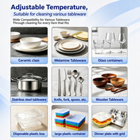 Lave-vaisselle professionnel 4500 assiettes, à réservoir unique, double rinçage, double séchage, à économie d'énergie, type aérien, pour cuisine centrale d'hôtel