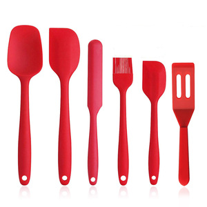 Spatule en silicone de qualité alimentaire 6 pièces, résistante à la chaleur, antiadhésive, grattoir à pâtisserie, pinceau à pâtisserie, ustensiles de cuisine, boîte de couleur - Product Image 2